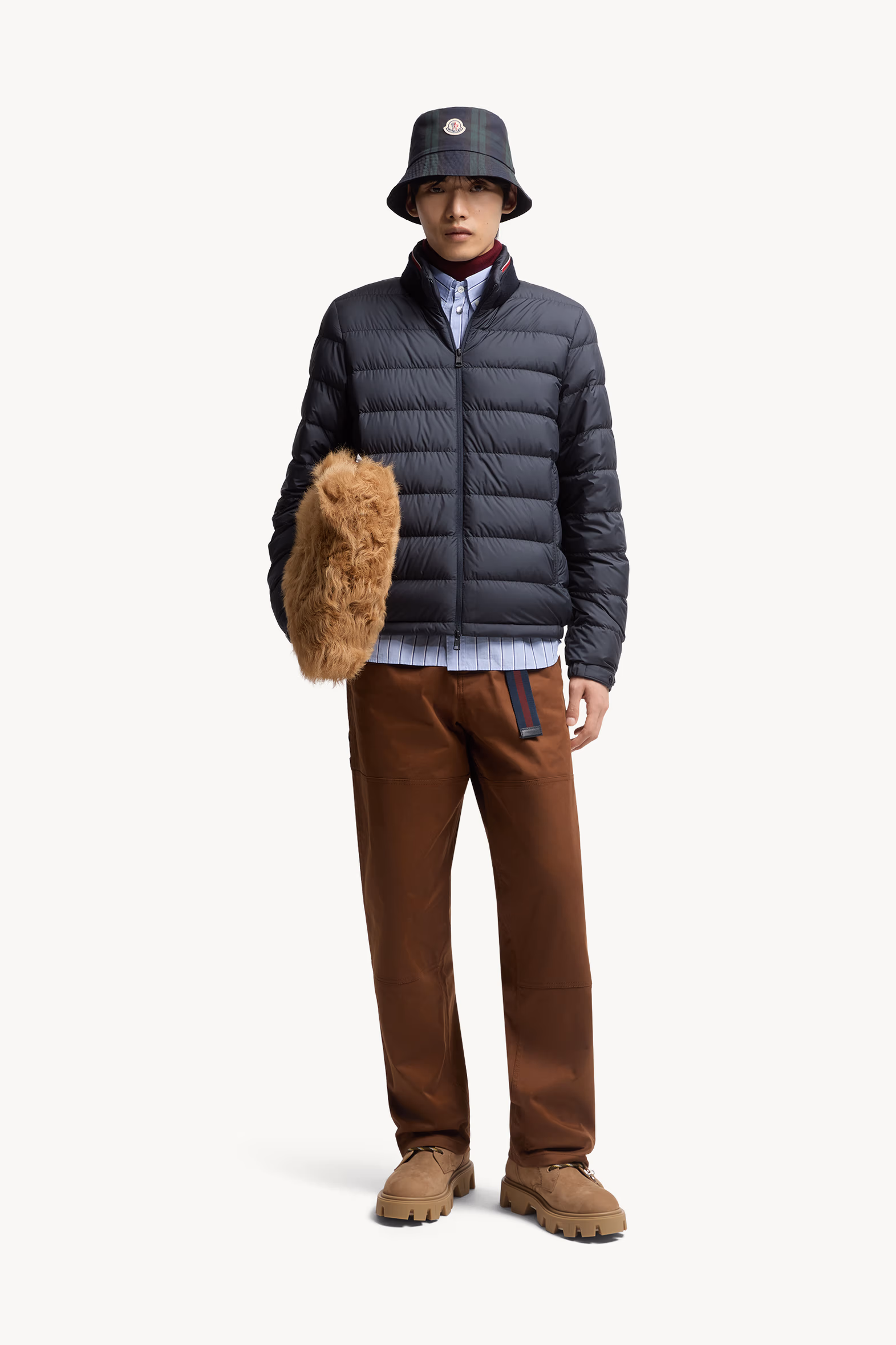 Brendann Short Down Jacket Men Blue Moncler 0